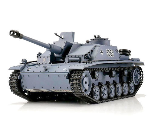 RC Tank "StuG 3" Sturmgeschütz Heng Long 1:16 Smoke Sound BB 2,4 GHz
