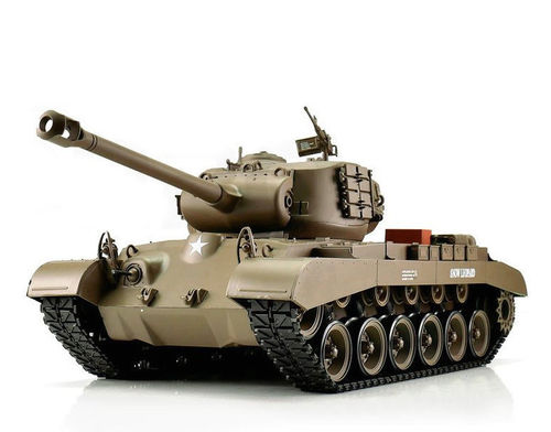 RC Tank M26 Pershing "Snow Leopard" Heng Long 1:16 smoke sound BB+IR 2.4 GHz V7.0