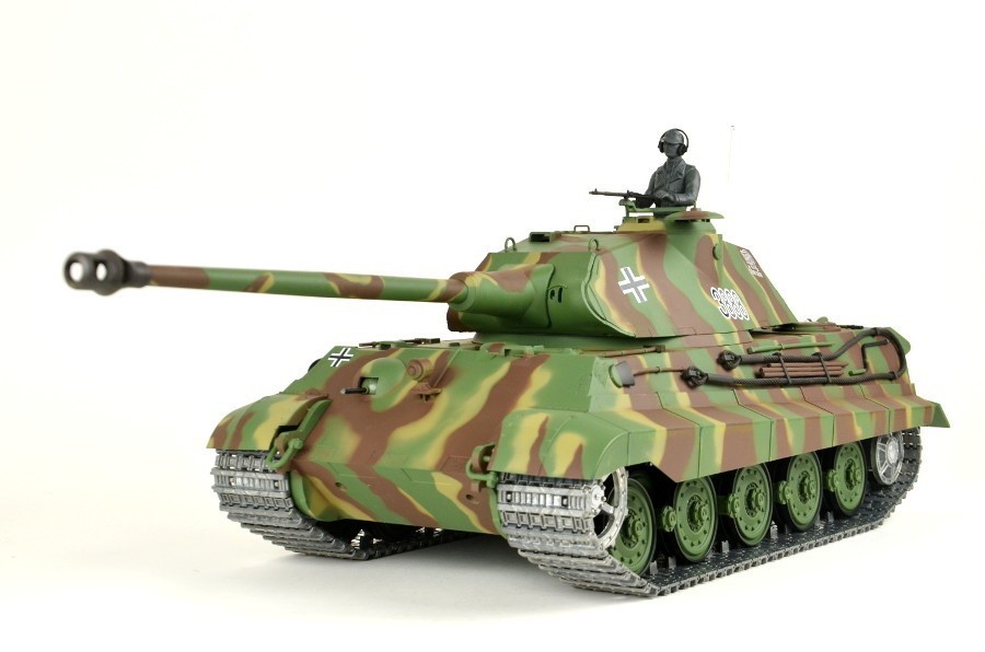 Heng Long 3888-1 1/16 German King Tiger Metal RC Tank Model Simulation w/Sound 