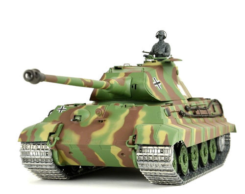 RC Tank "King Tiger" 1:16 Heng Long, metal gear, smoke, sound, shot function, 2,4 GHz