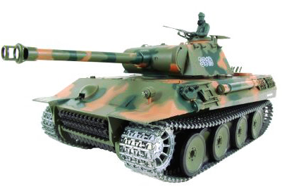 RC Tank Panther Super-Pro 1:16 Heng Long Smoke Sound Metalgear Metaltracks BB+IR 2,4 Ghz V7.0