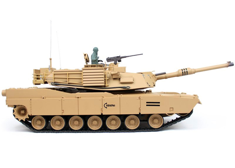 Heng Long 1/16 M1A2 Abrams RC Tank With Smoke 2.4GHz Version Sound and BB Gun 