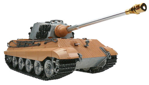 RC Tank King Tiger 1:16 Metal-Version IR Combat-System Gunrecoil PRO-Edition 2.4 GHz Torro