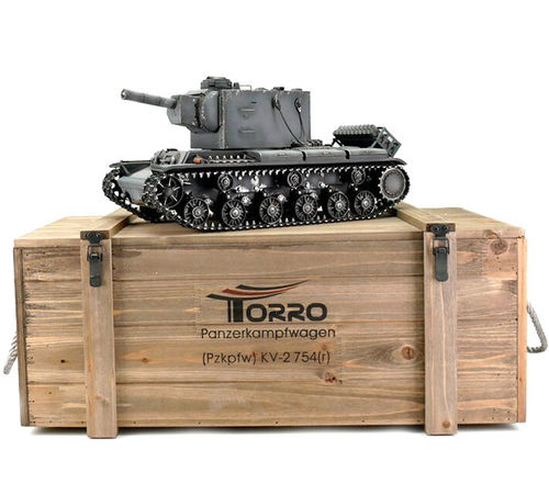 RC Panzer KV-2 1:16 Metall-Version IR-Kampfsystem Rohrrückzug PRO-Edition 2.4 GHz Torro
