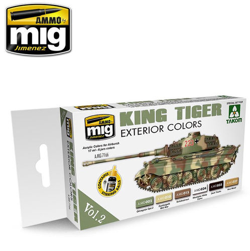 MIG Acryl Color Set King Tiger Exterior