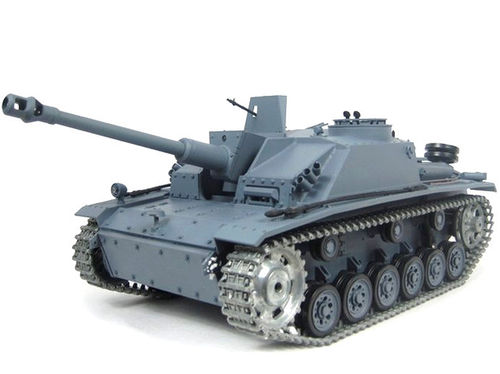 RC Panzer "StuG 3" Pro Heng Long 1:16 Rauch Sound Schuss Metallgetriebe Metallketten 2,4 GHz