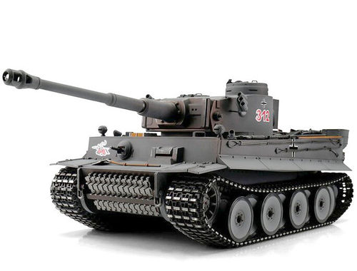 RC Panzer Tiger 1 1:16 Metallgetriebe Rauch Sound Schuss Hobby-Edition 2.4 GHz Torro