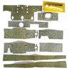 Zimmerit set for Tiger I medium / late version, RC tank modelling accessories