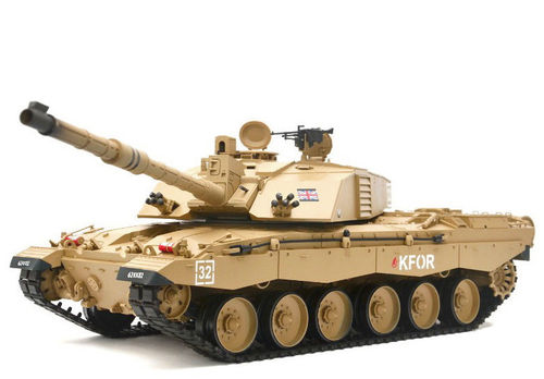 RC Tank "Challenger II" Pro Heng Long 1:16 BB + IR smoke sound metalgear metaltracks 2,4 Ghz V6.0