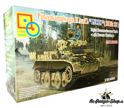 Panzer II Ausf. L "Luchs" Sd.Kfz. 123 Tank Kit, 4. Panzer Division, scale 1:16, Classy Hobby