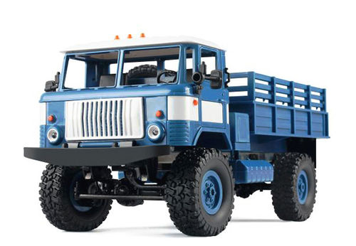 Amewi [WPL] GAZ-66 4WD RC Military Truck RTR, 1:16, 2,4 GHz, blue