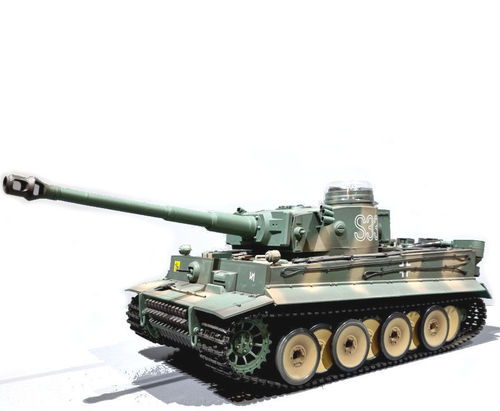 RC Panzer "Tiger 1 S33" Heng Long 1:16 Rauch Sound Stahlgetriebe BB+IR 2,4 Ghz V7.0